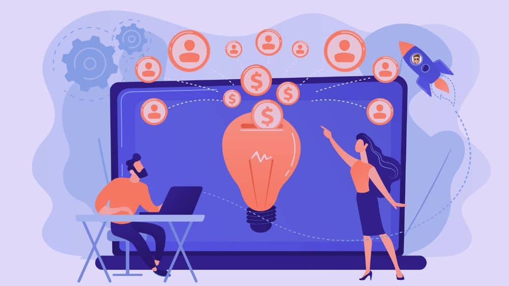Convertir vos visiteurs en clients avec les bons types de contenu Illustration de contenus marketing conçus pour convertir des visiteurs en clients grâce à des check-lists, livres blancs, audits, démonstrations produit et pages de services.