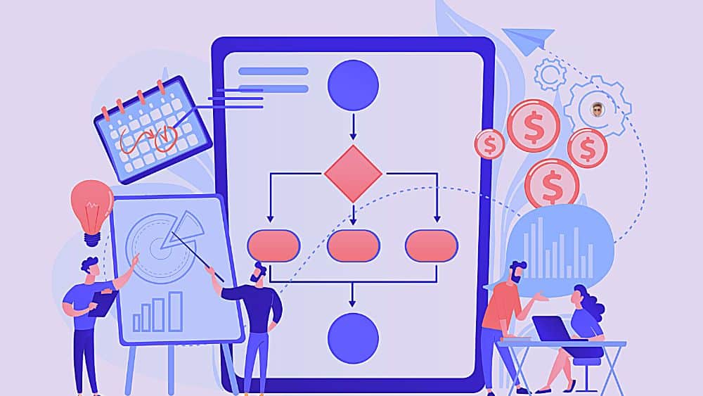 Exploitez le Marketing Hub de HubSpot pour automatiser et piloter vos campagnes marketing Marketing Hub de HubSpot illustrant un workflow d’automatisation marketing avec segmentation des prospects, personnalisation des campagnes et analyse des performances