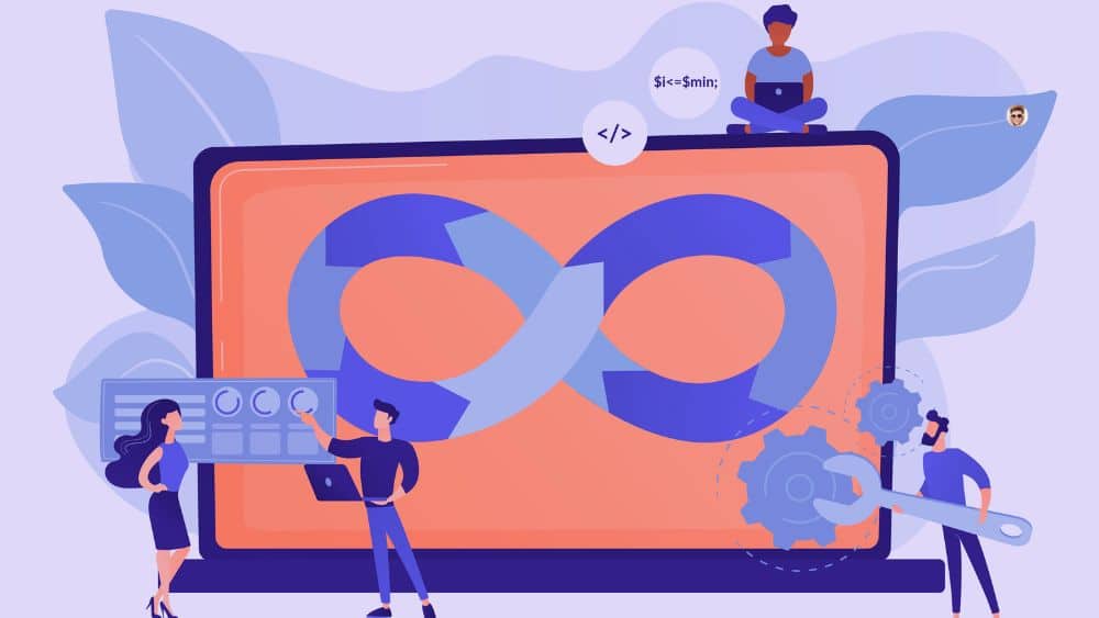 Piloter vos pages web avec HubSpot CRM et le Loop Marketing Illustration d’une boucle d’amélioration continue sur écran, avec une équipe pilotant SEO, IA et performances via HubSpot CRM.