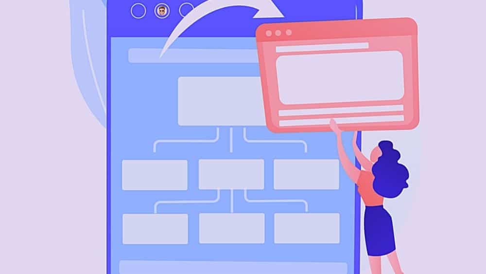 Créer un site web performant avec le CMS de HubSpot Illustration d’une interface de site web pour créer des pages avec le CMS de HubSpot et attirer plus de leads qualifiés.