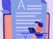 Illustration d'un document représentant un contenu web optimisé en copywriting SEO pour améliorer les conversions d'une page bien positionnée sur Google.