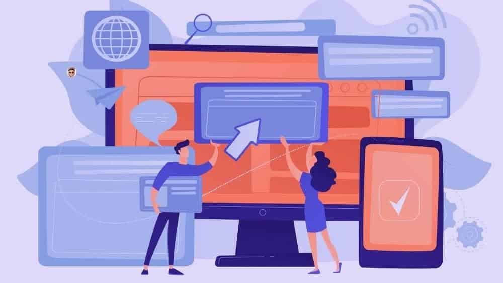 Éveiller la curiosité avec des mots persuasifs Illustration d’une page web utilisant des mots persuasifs pour éveiller la curiosité des prospects
